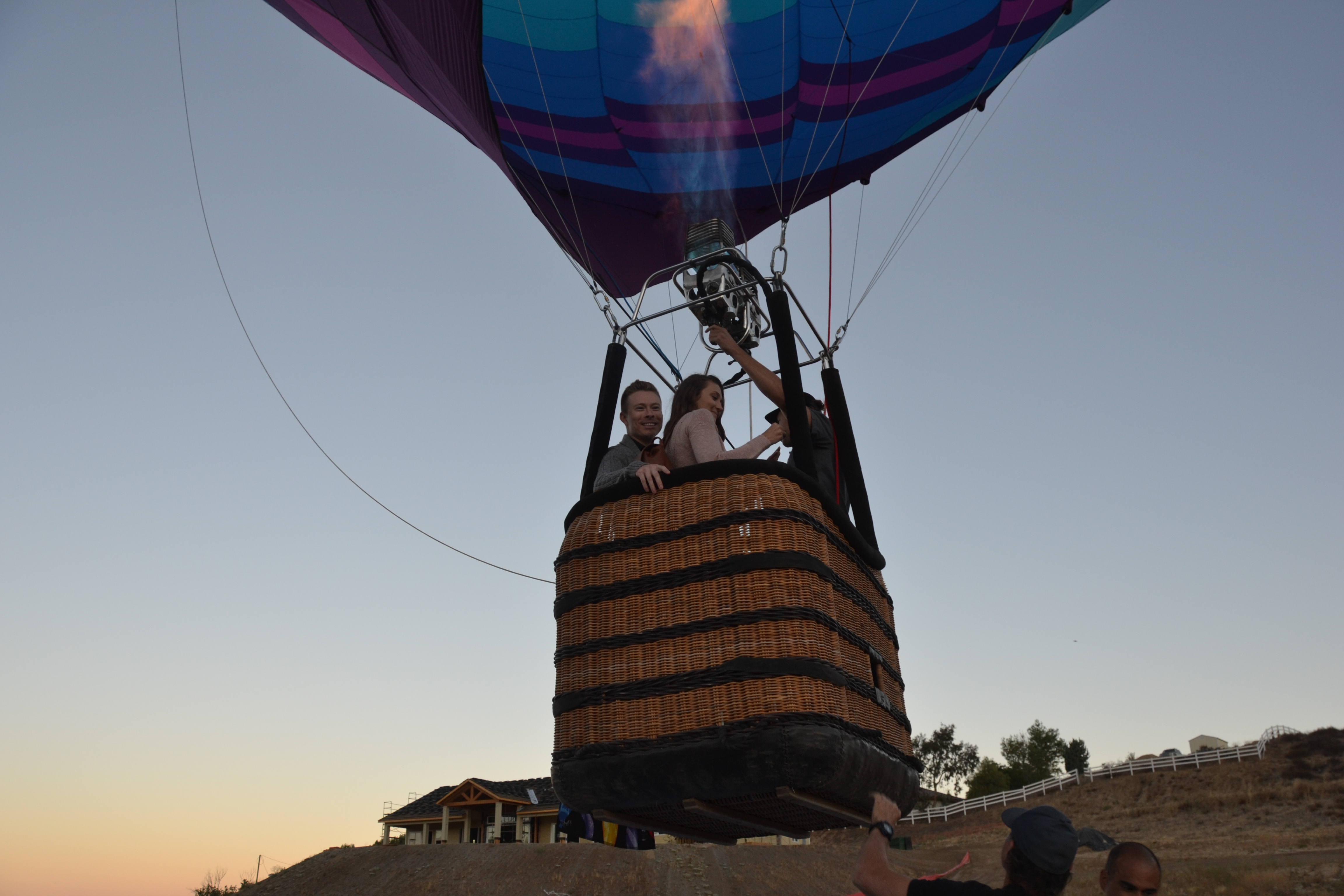 first hot air balloon ride